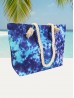 Canvas Tie Dye Print Shoulder Tote